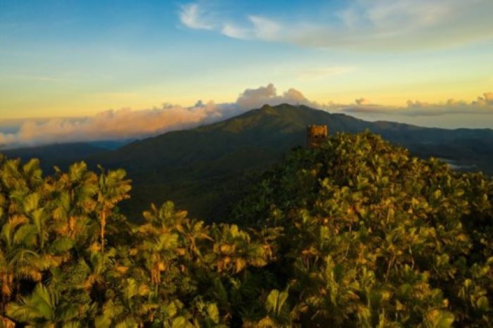 Stunning aerial view of El Yunque National Forest