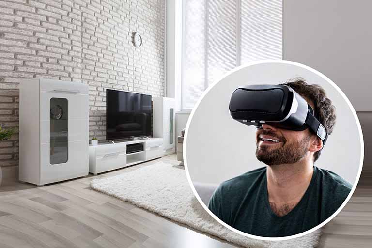 Virtual reality tour of house for sale