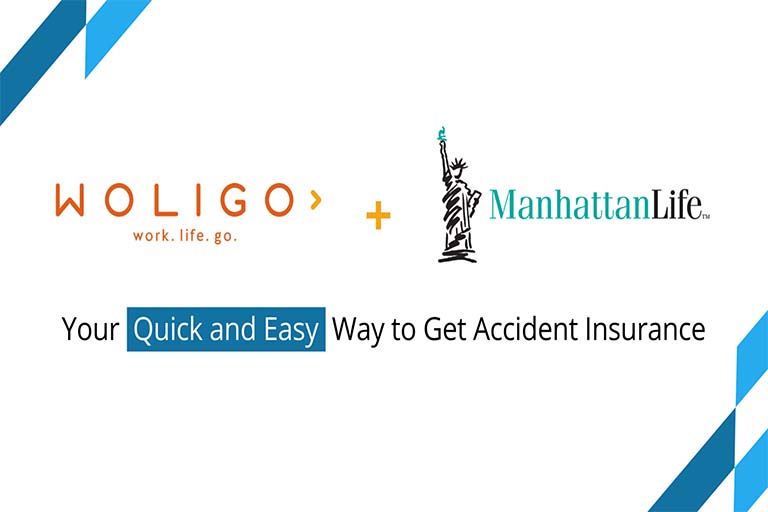 Woligo announcement - partnership with ManhattanLife to offer accident insurance