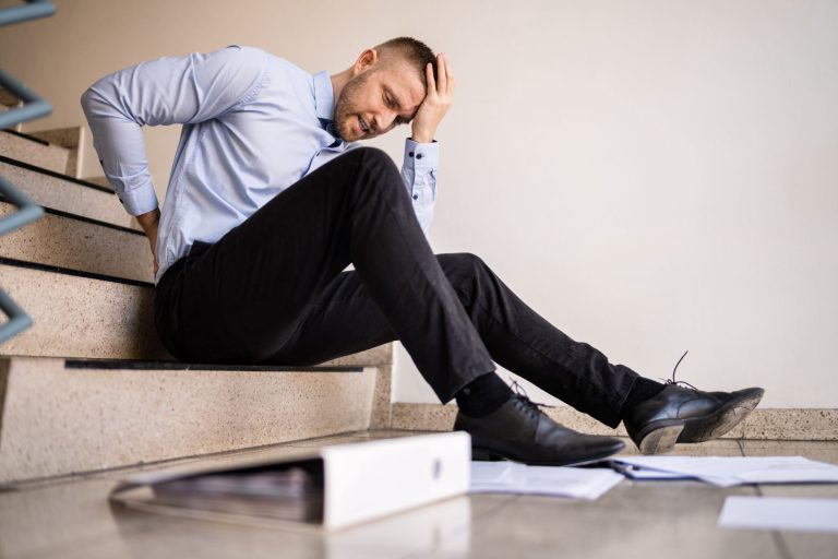 Man fell down stairs and needs to file an accident insurance claims