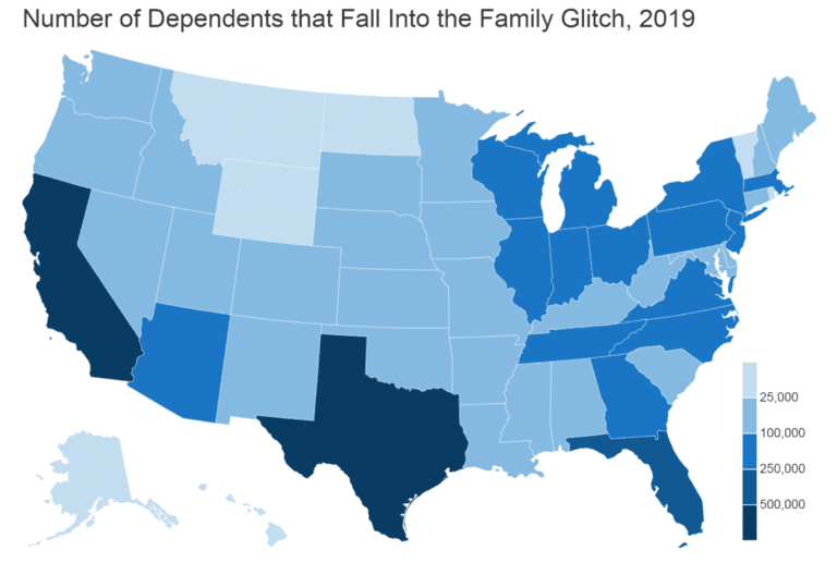 Map of United States ACA